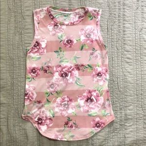 Boutique Floral Sleeveless Shirt